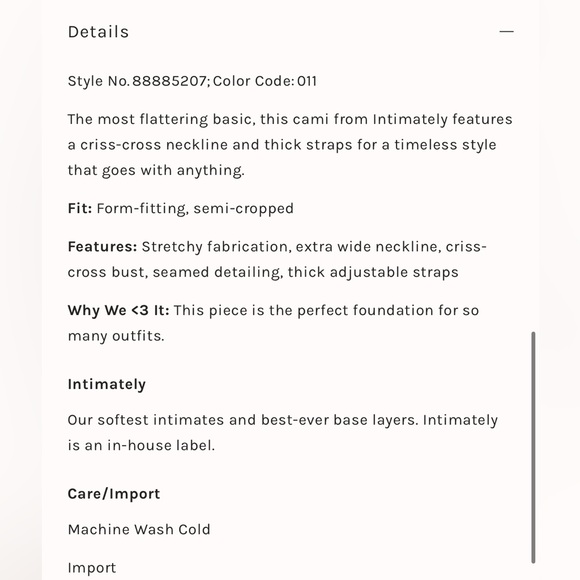 Free people iconic cami - Picture 12 of 12